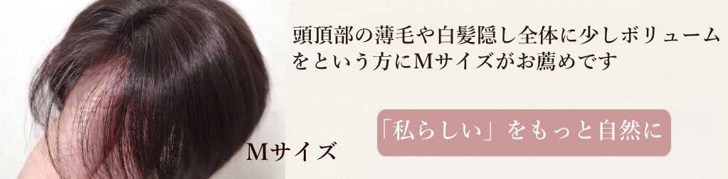 さくら倶楽部 部分ウィッグ人毛100％Ｓサイズ。