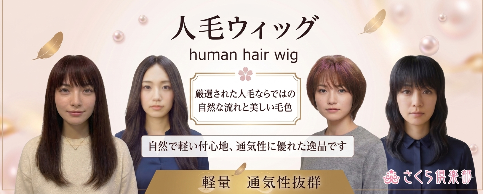 人毛フルウィッグ（全かつら）商品一覧へ