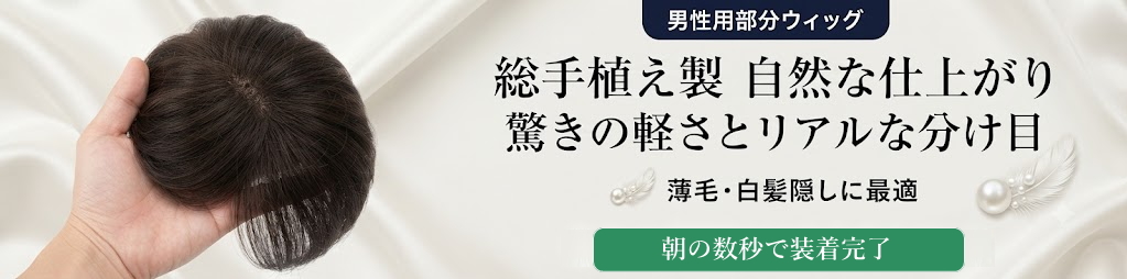 男性部分ウィッグ