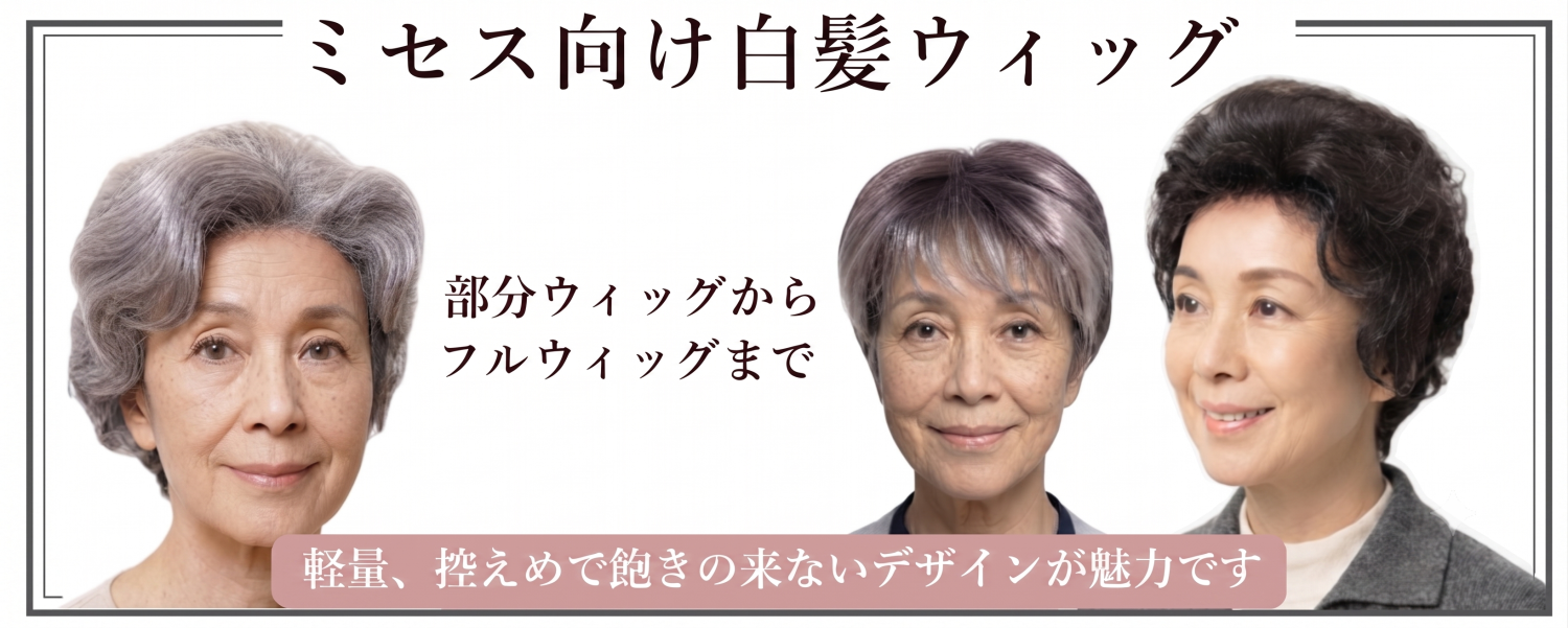 ミセス向きフルウィッグ