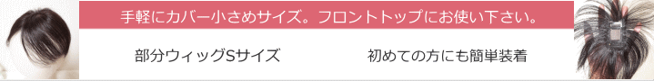 部分ウィッグ人毛Sサイズ各種